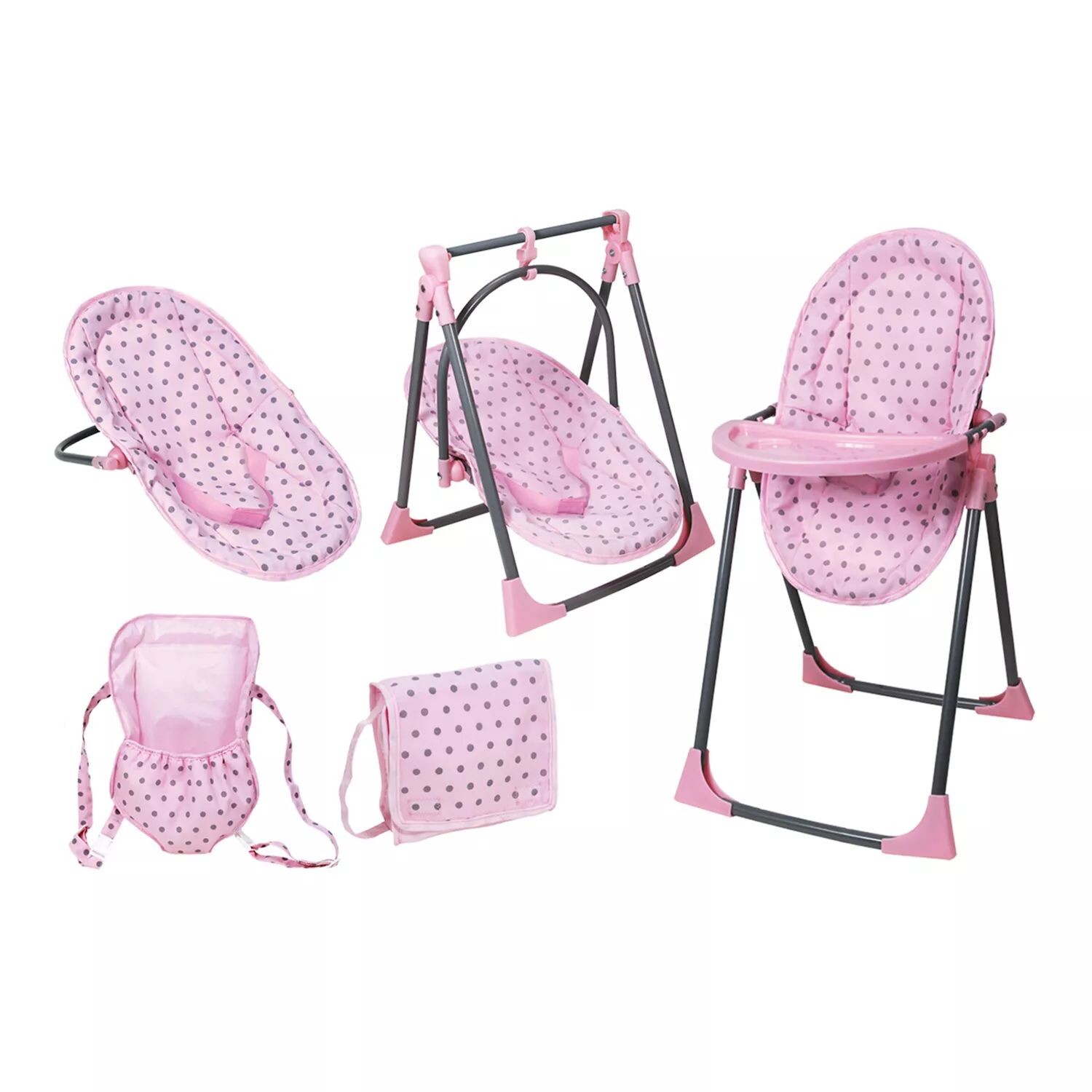 Игровой набор трансформируемый стульчик для кормления Lissi Baby Doll 6-в-1 Lissi — фото 3
