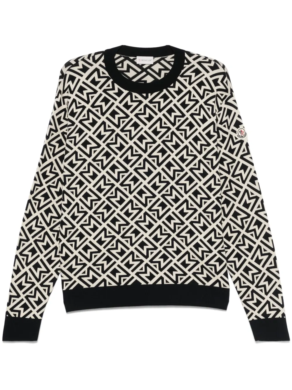 

Свитер с монограммой MONCLER, синий