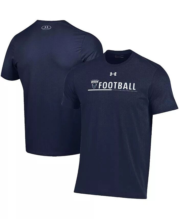 

Мужская темно-синяя хлопковая футболка Howard Bison 2022 Sideline Football Performance Under Armour
