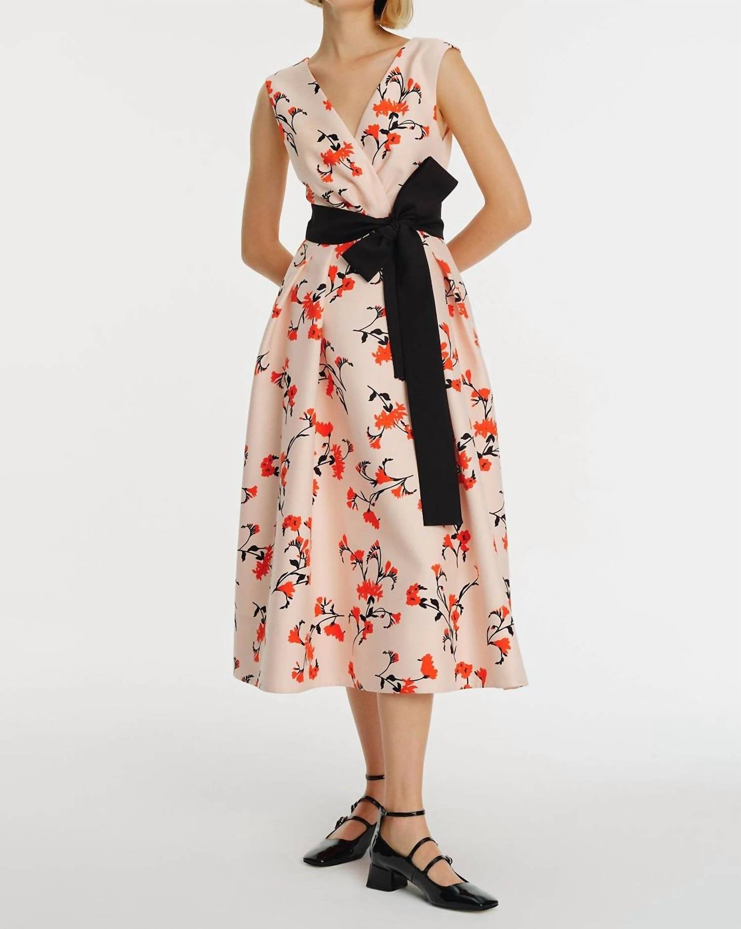 

Восточное цветочное платье миди в оригинальном принте EXQUISE, Original Print