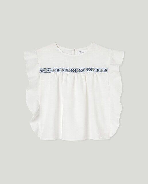 

Блузка без рукавов для девочки Kids El Corte Inglés, белый