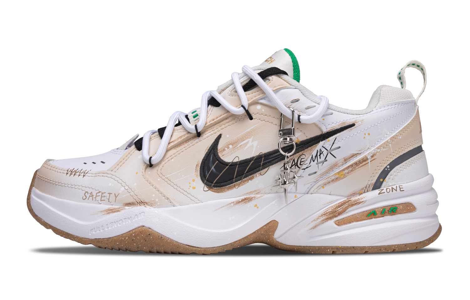 

Air Monarch 4 Starfall Collection Амортизация Износостойкий Дышащий Легкий Увеличивающий рост Термокружки Nike, хаки