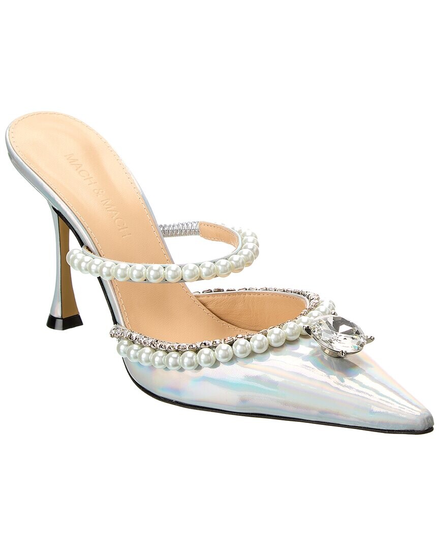 

Кожаные мюли Mach & Mach Diamond Of Elizabeth, серебро