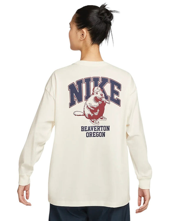 Футболка sportswear oversize t-shirt 'white' Nike, белый — фото 2