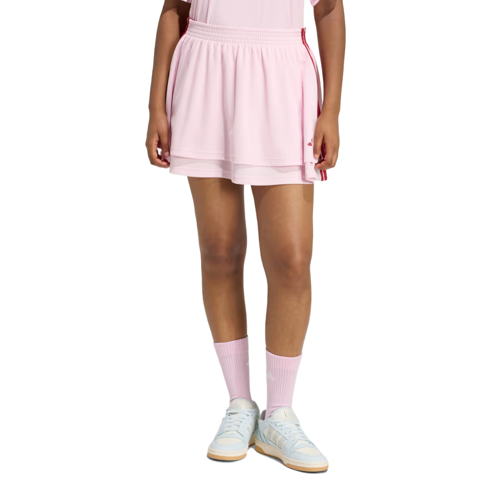 Спортивная повседневная короткая юбка Women's Adidas, transparent розовый/energetic красный — фото 2