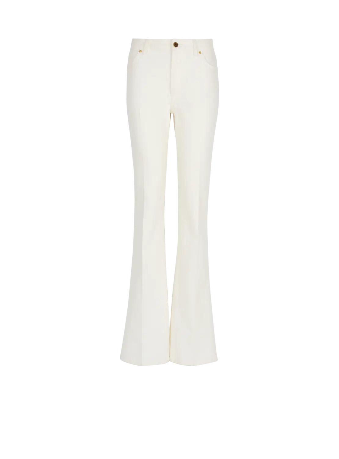 

Джинсы из денима прямого кроя Balmain, белый