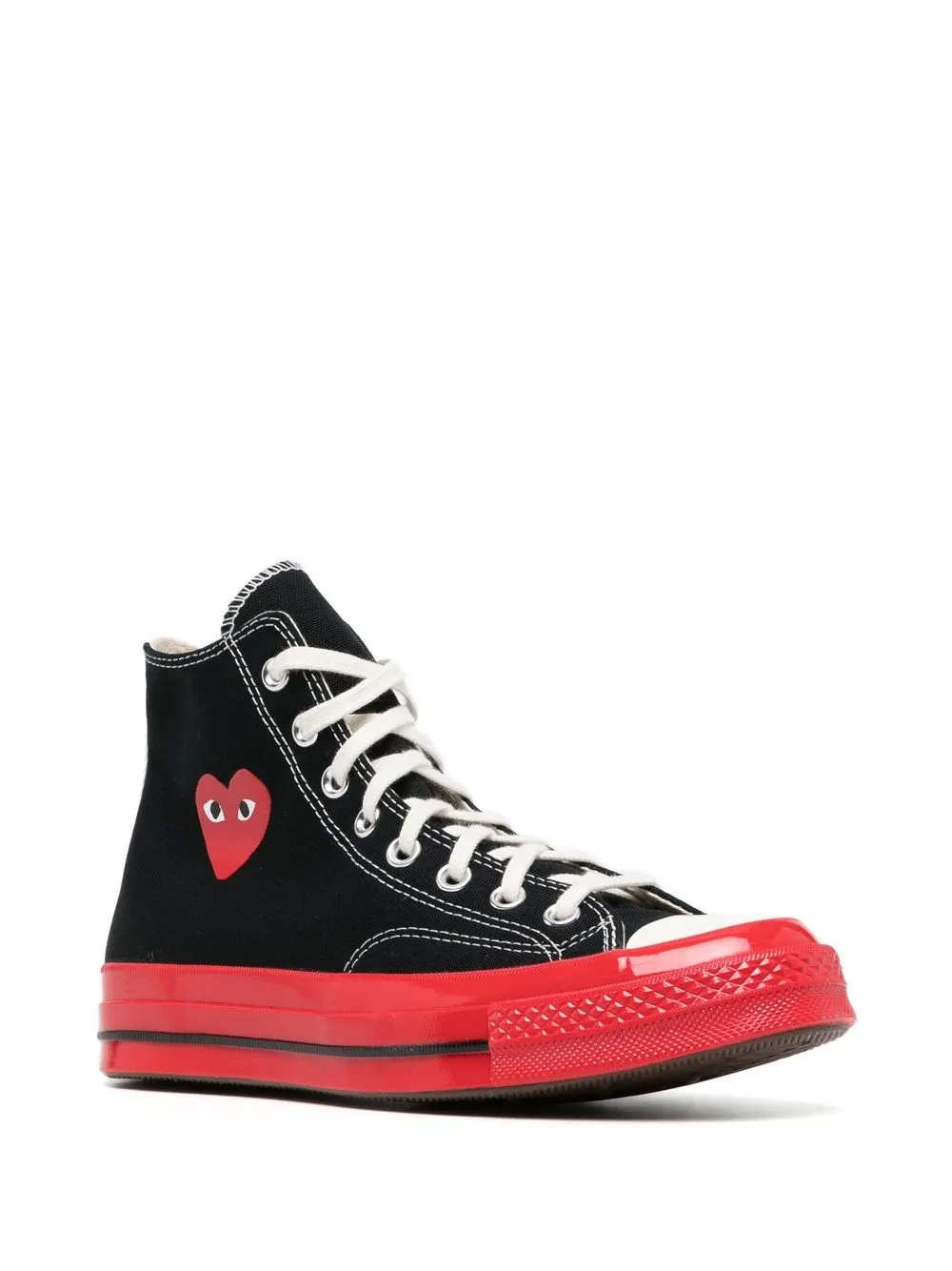 Высокие кеды Chuck 70 Comme Des Garçons Play x Converse, черный — фото 2