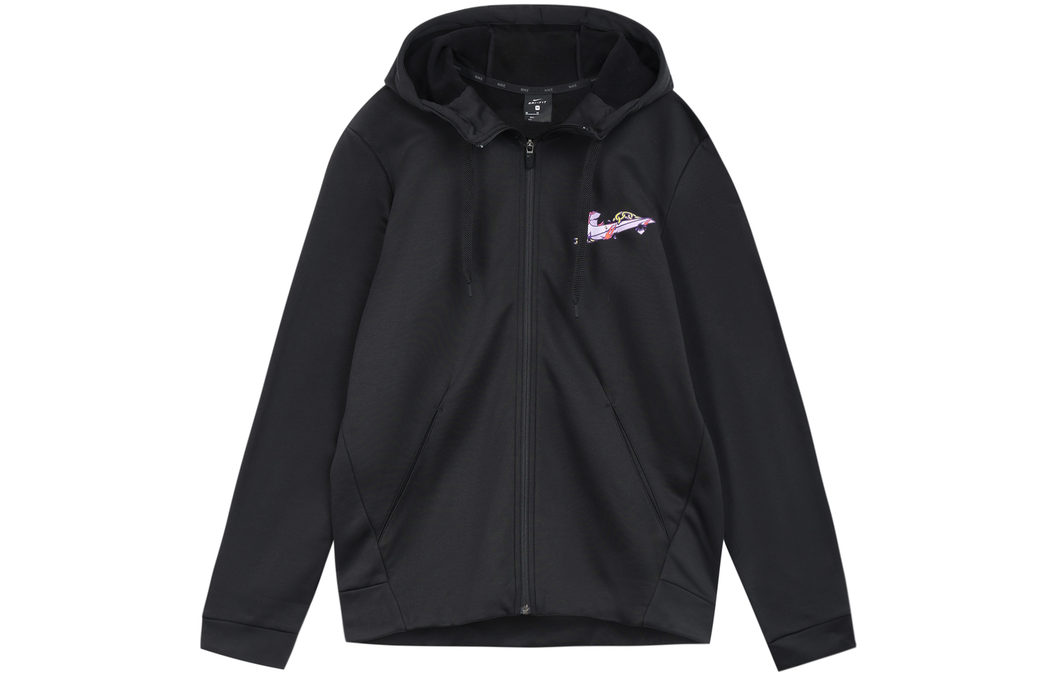Nike Куртка мужская черная с фиолетовым, Black/Purple Lilac — фото 2