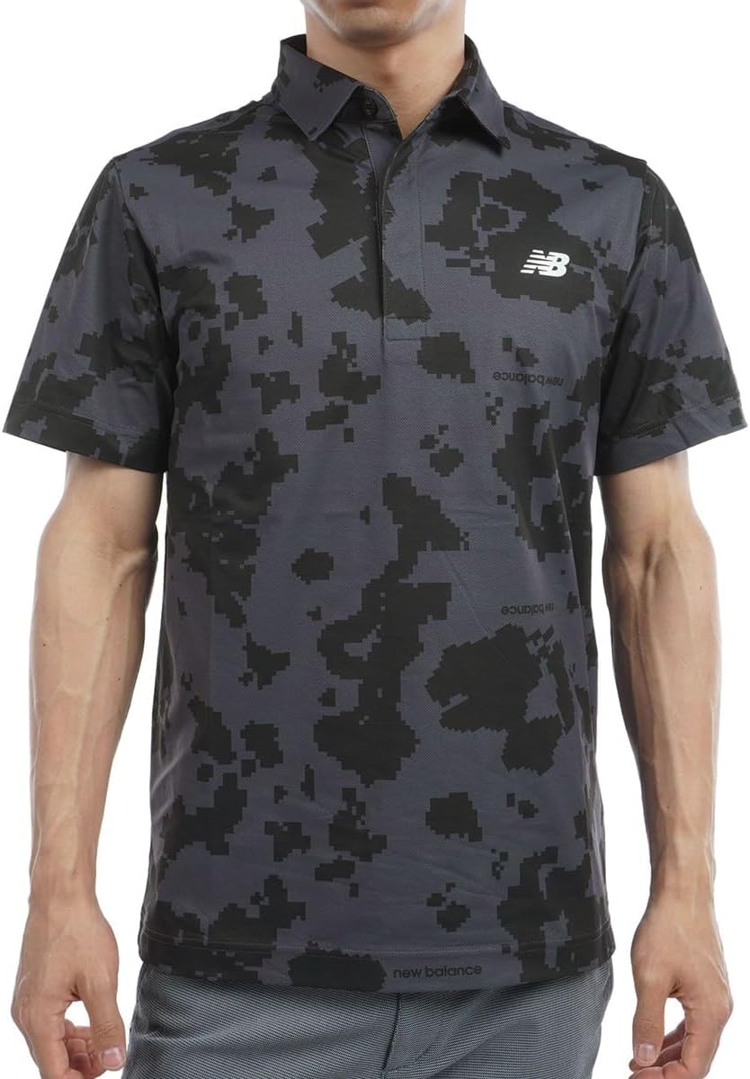 

Футболка-поло New Balance Golf с коротким рукавом (принт Cowpod, влагоотводящая, быстросохнущая) / Мужская / 012-4268001, серый