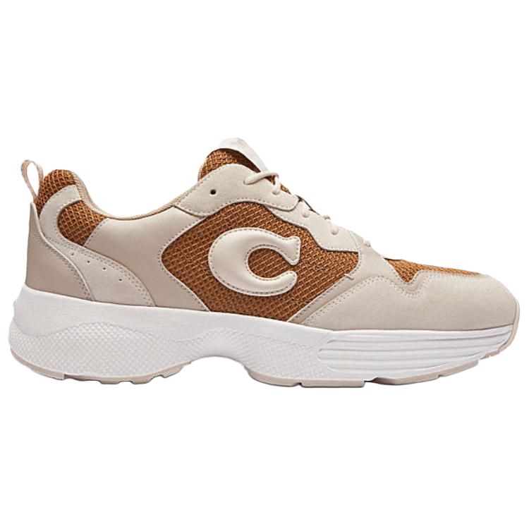 

Низкие повседневные туфли мужские желтые COACH