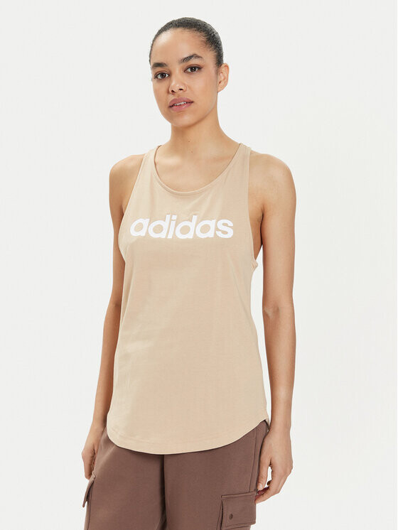 

Топ стандартного кроя Adidas, бежевый