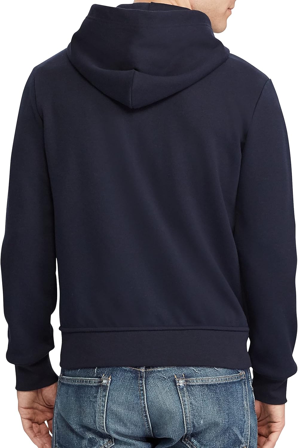 Ralph Lauren Polo мужская худи на молнии Big and Tall из двойного трикотажа, Aviator Navy — фото 2