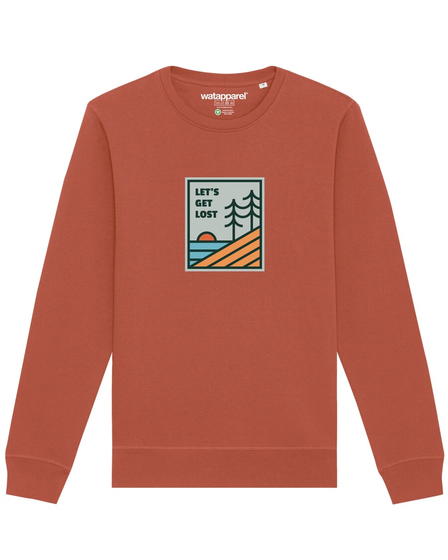 

Свитер Watapparel Sweatshirt Let s Get Lost, цвет auburn