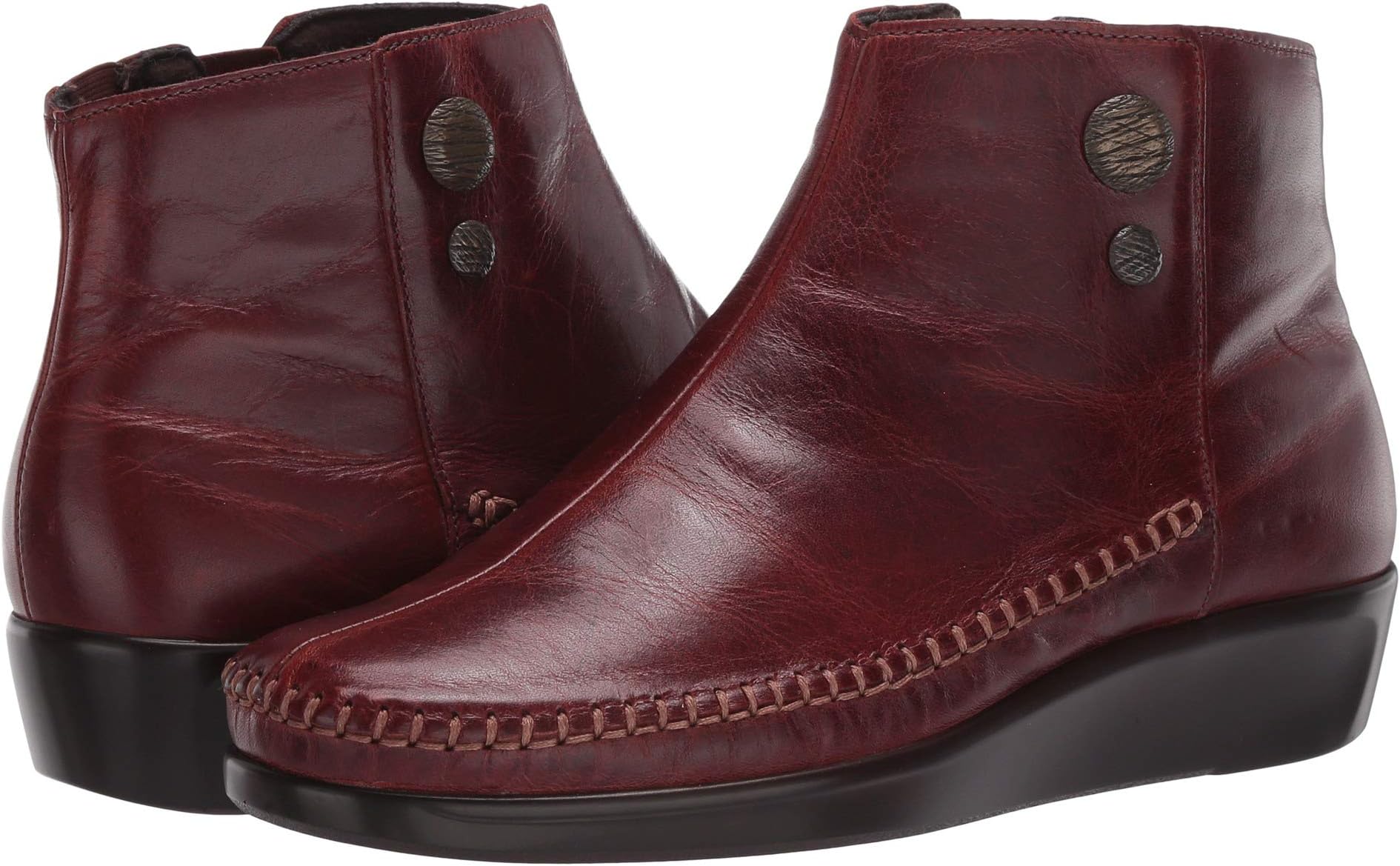 Ботинки SAS Jade Side Zip Comfort Ankle Boot, цвет Walnut