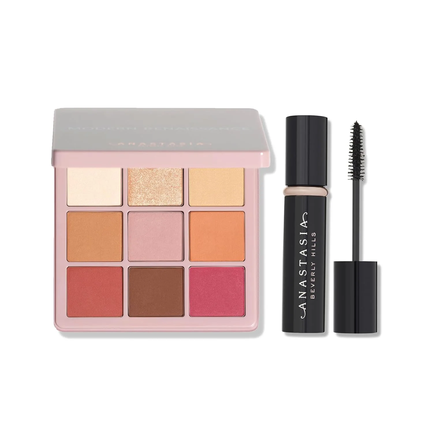 Палетка мини-теней для век Anastasia Beverly Hills - Modern Renaissance и тушь для ресниц Mini Lash Sculpt Lengthening Volumizing Mascara.