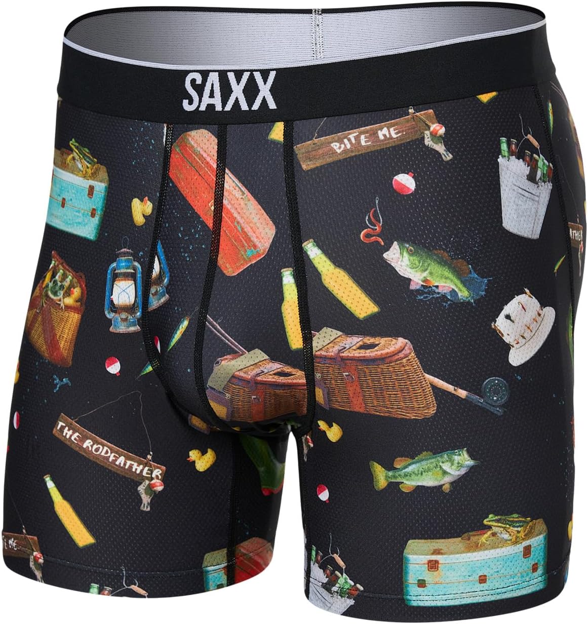 

Боксеры SAXX UNDERWEAR Volt Boxer Brief, цвет Catch Phrases/Black