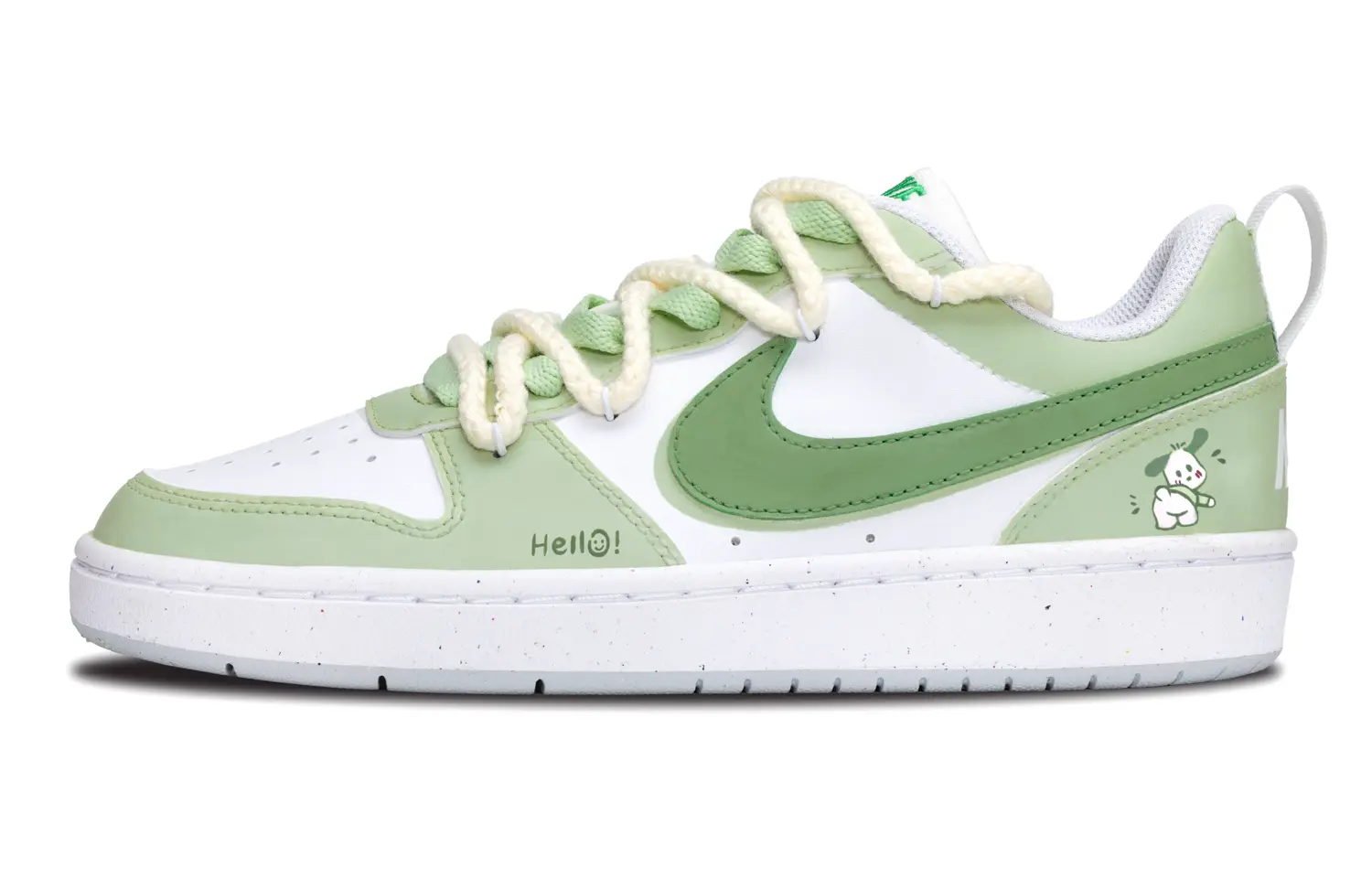 

Кроссовки Nike Court Borough Skateboarding Shoes Women's Low-top Light Green, светло-зеленый