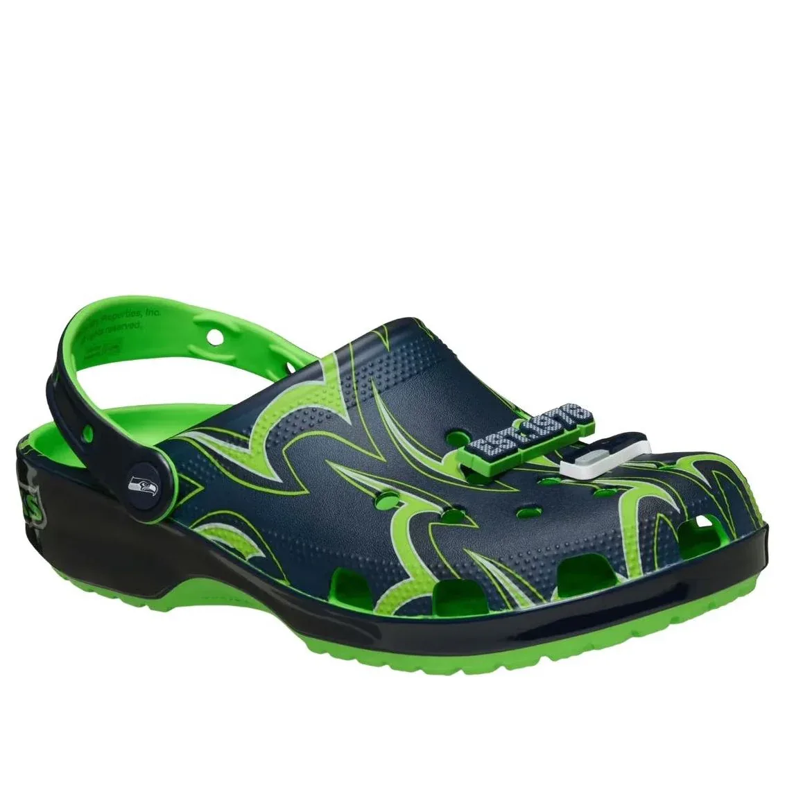 Сабо Crocs x NFL Classic Clog 'Seattle Seahawks', зеленый — фото 2