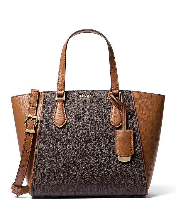 

Маленькая трансформируемая сумка-тоут Taryn через плечо Michael Kors, коричневый