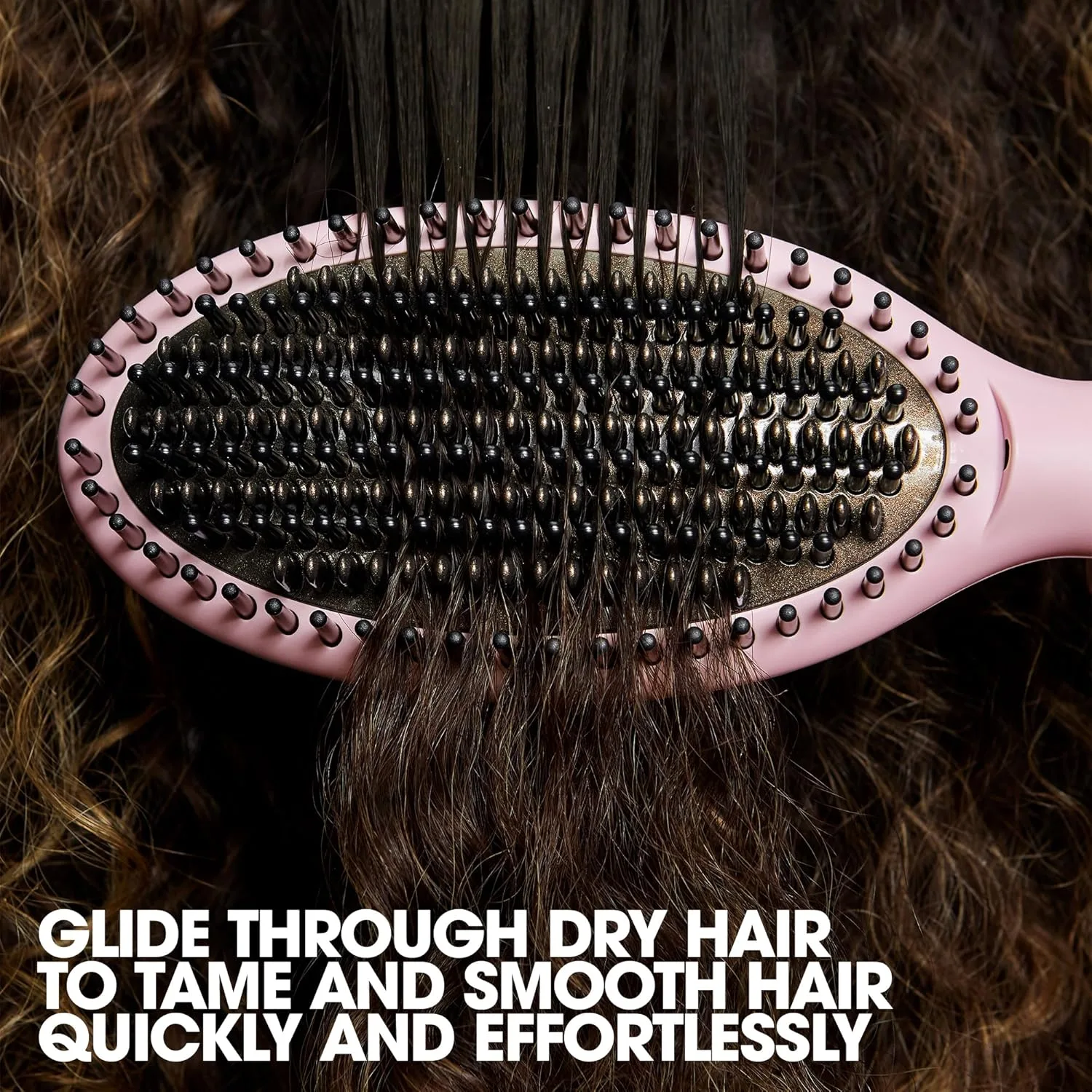 Щетка для волос ghd Glide & Rise с горячим воздухом - для придания объема, выпрямления и разглаживания волос, безопасная укладка на 365 градусов и автоматический спящий режим., Pink Sorbet — фото 3