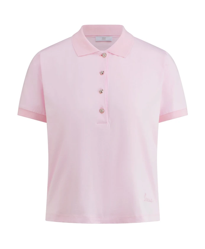 

Элегантная рубашка-поло с декоративными пуговицами. Riani, розовый