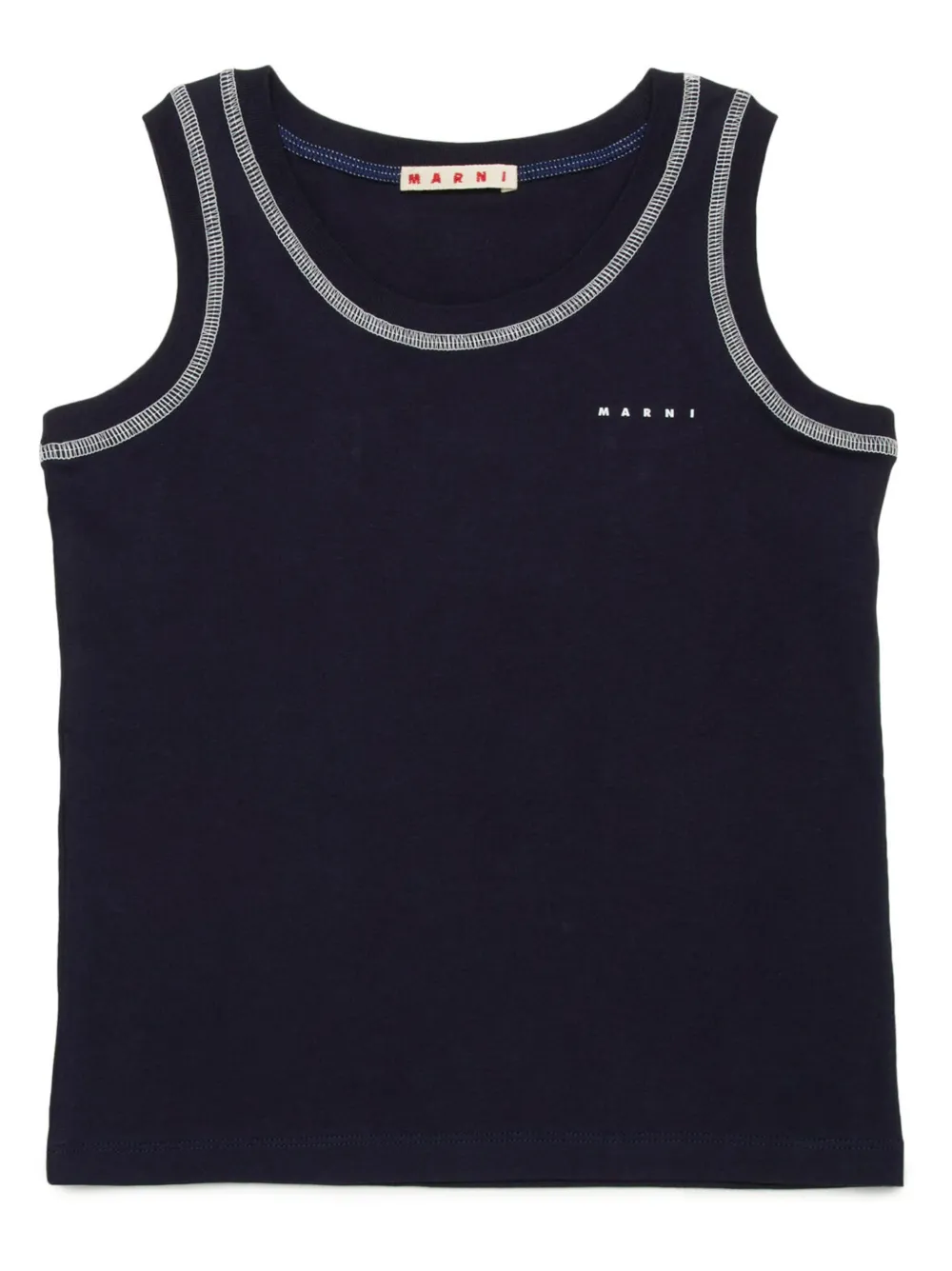 

Топ с логотипом Marni Kids, синий