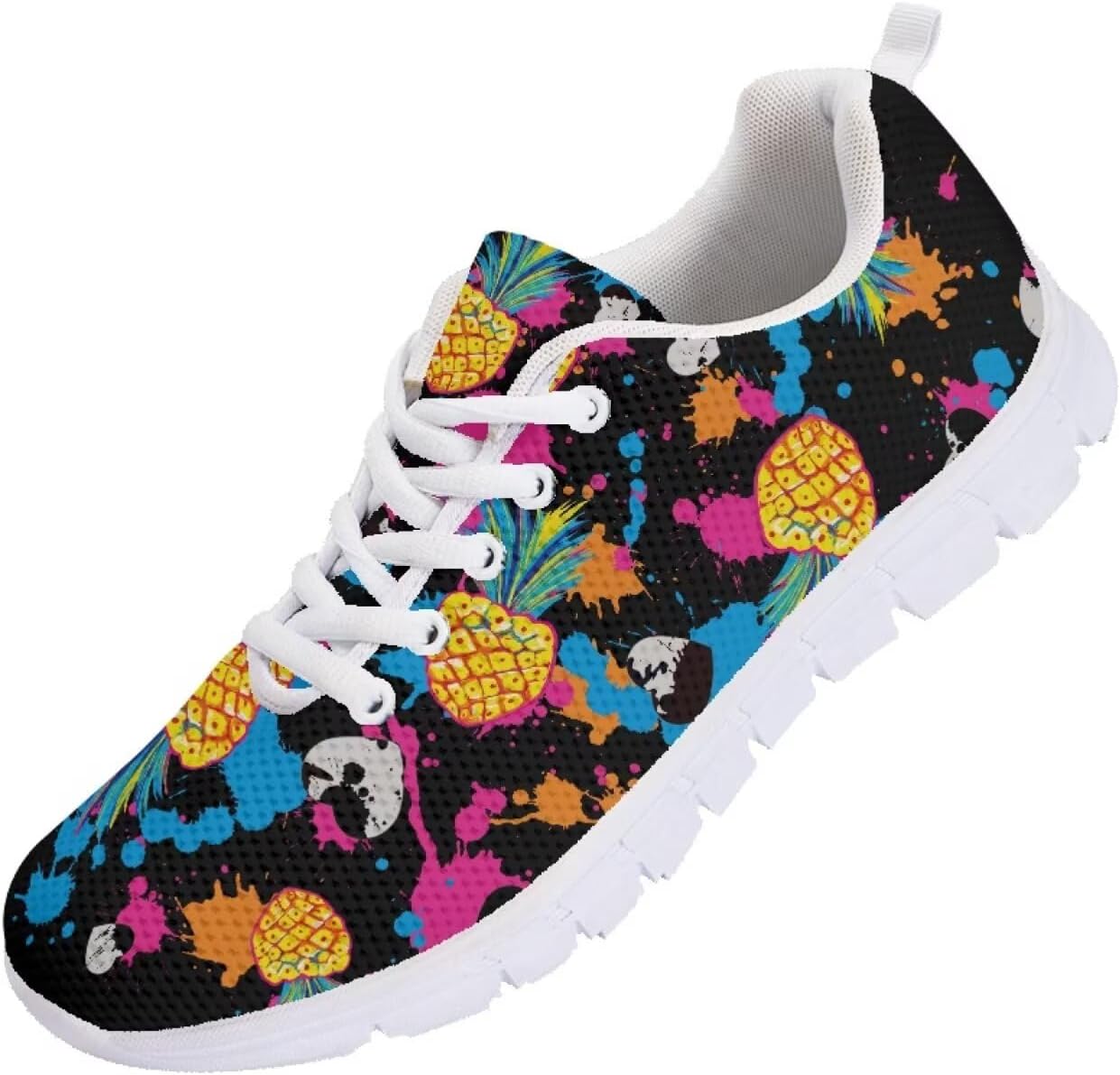 

Мужские теннисные кроссовки Funnydude Funny Print, осень 2025, прогулочные кроссовки, повседневные, противоскользящие, для тренировок, Pineapple