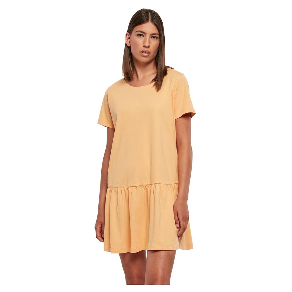 

Короткое платье Urban Classics Valance Short Sleeve, оранжевый