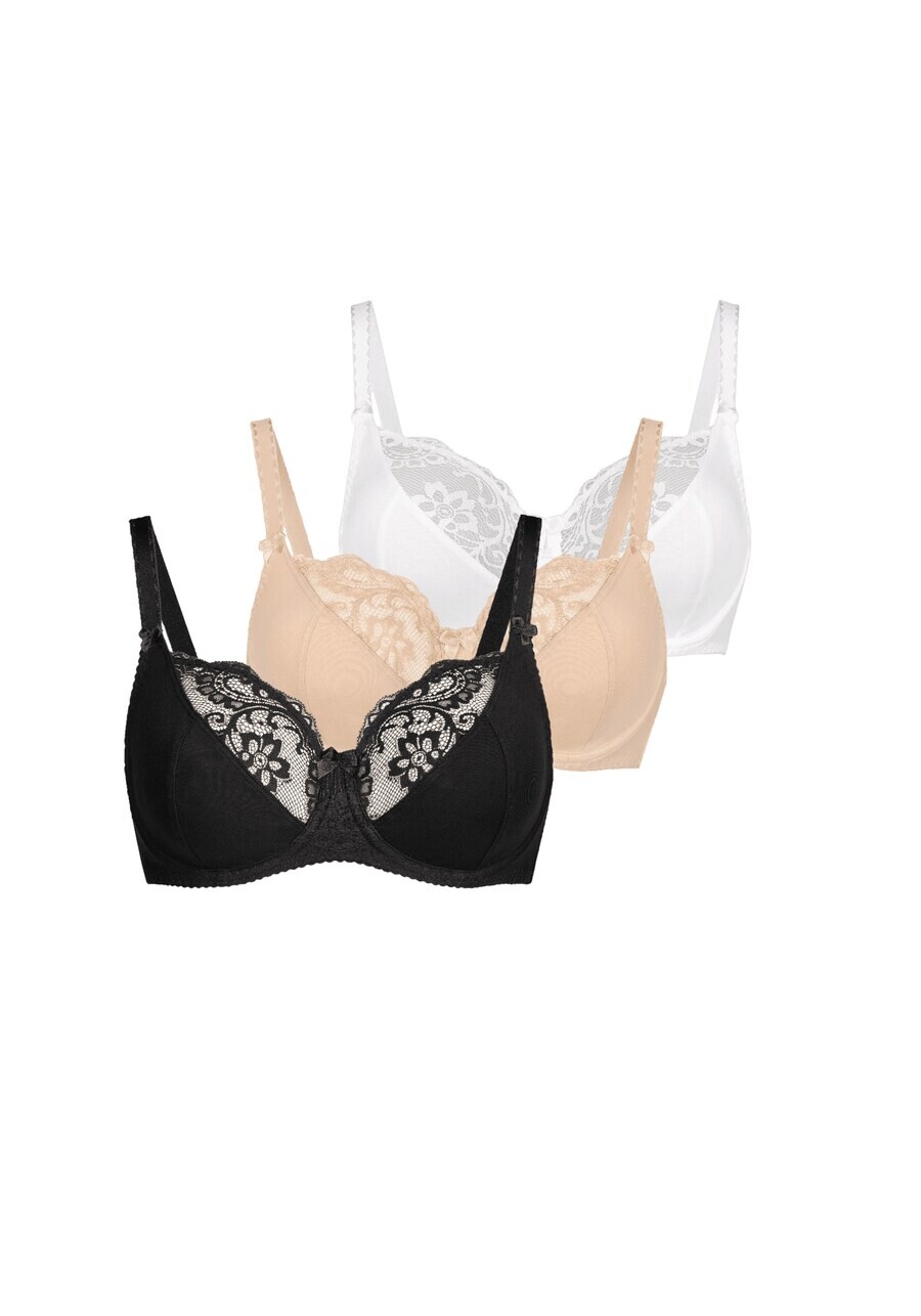 

Бюстгальтер на косточках TEYLI Minimiser Bra Anastasia, цвет beige/black/white