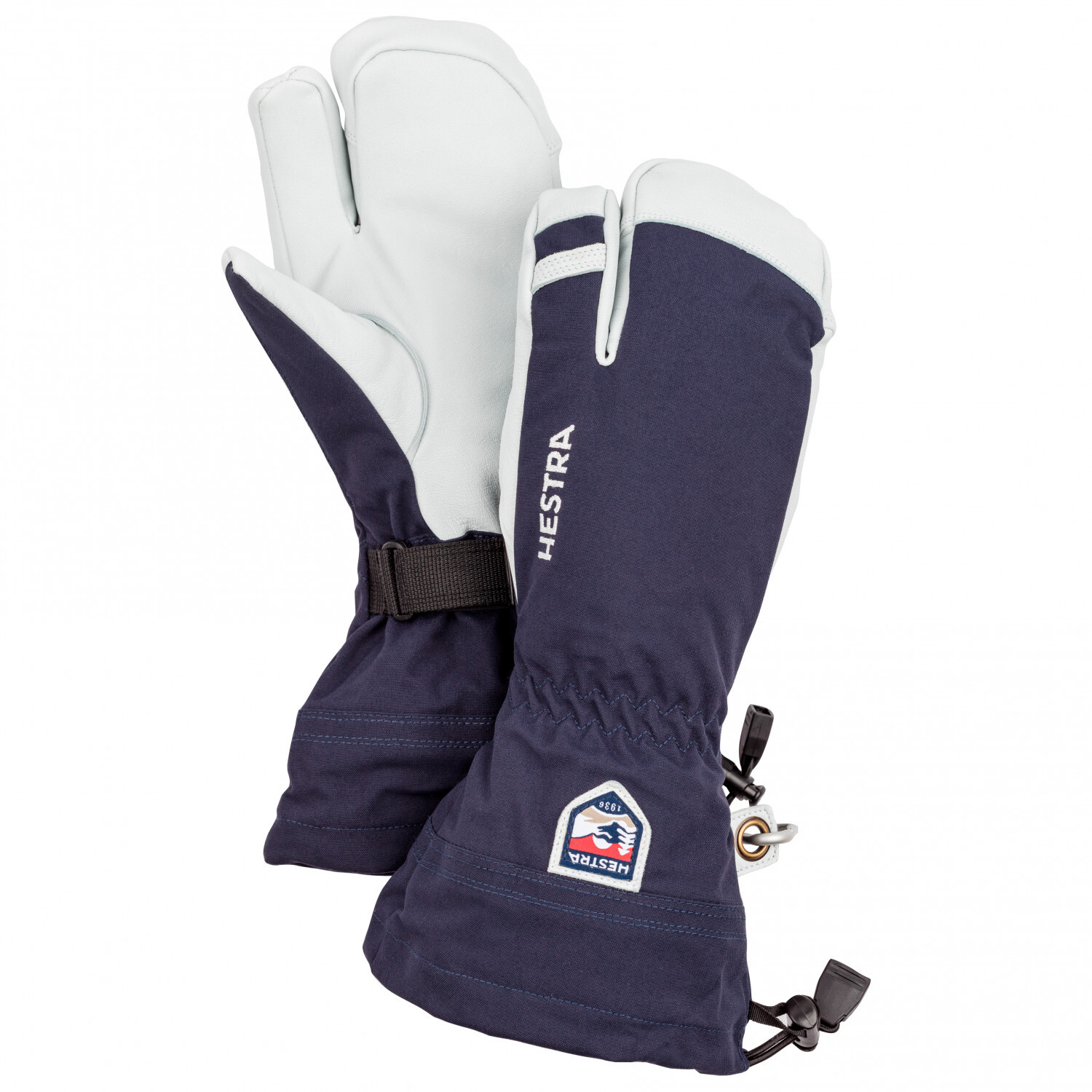 

Перчатки Hestra Army Leather Heli Ski 3 Finger, темно-синий