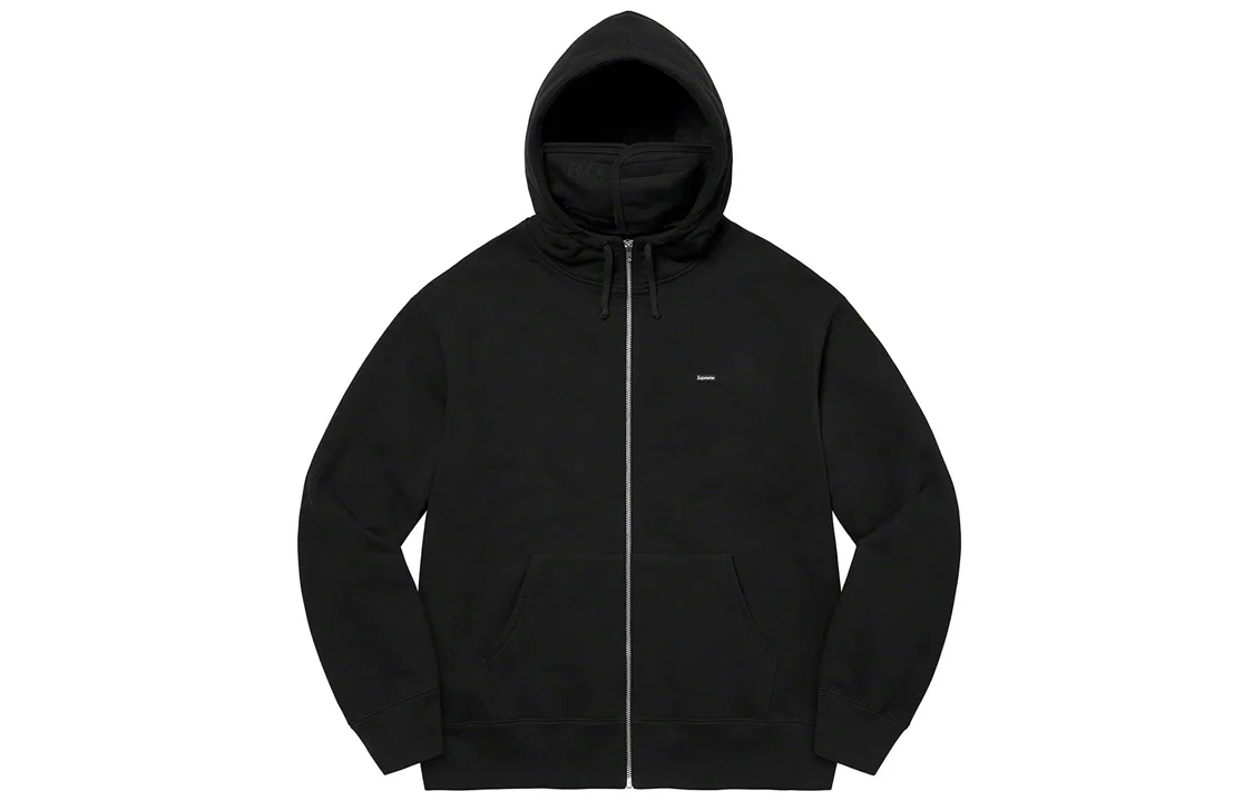Толстовка с капюшоном на молнии Small Box Facemask FW21 Supreme, темно-оливковый — фото 3