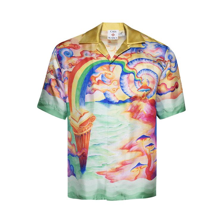

Рубашка Casablanca Natures Teacher Silk Shirt, Multicolor
