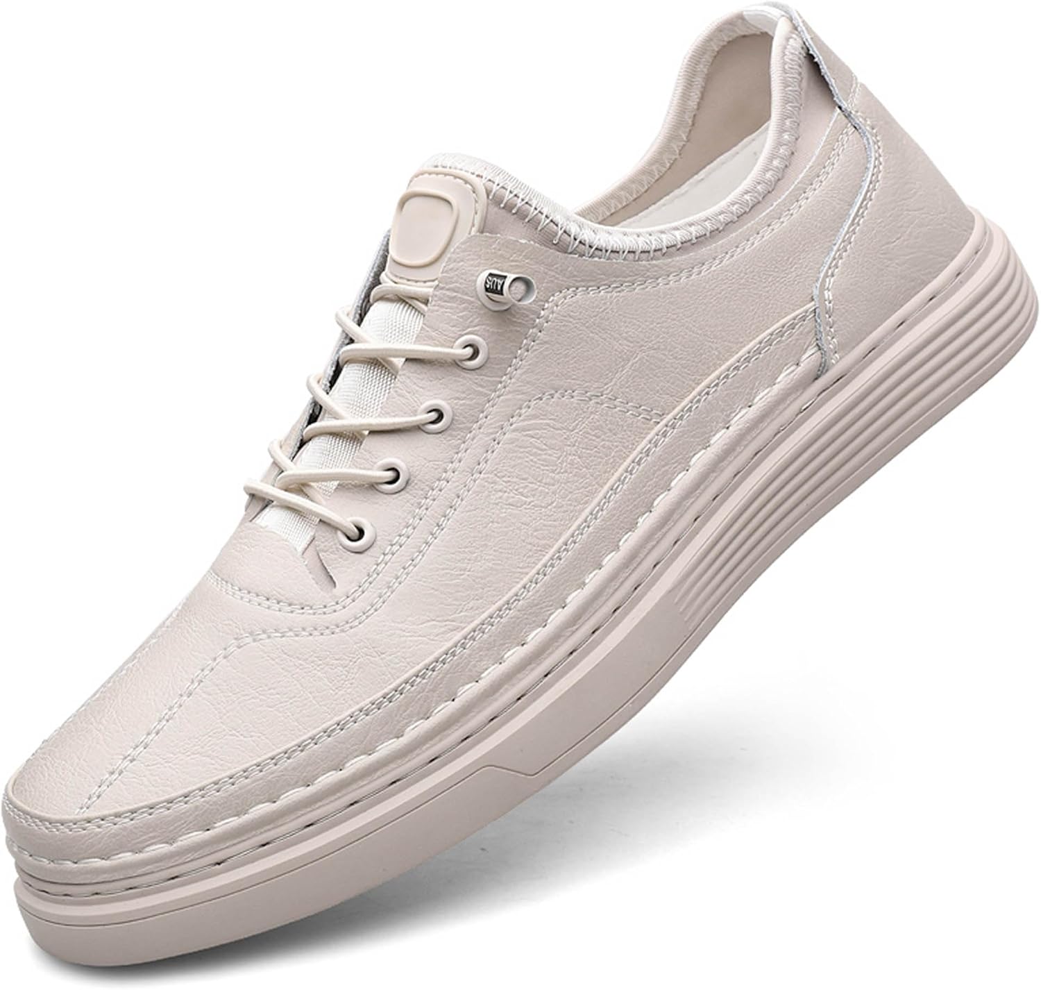 

Мужские кроссовки с шнуровкой, маленький круглый носок, модные, легкие, повседневные, для гольфа и тенниса Dzbajrqm, белый