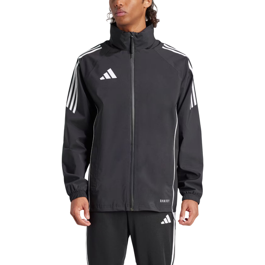 Дождевая куртка Adidas Tiro 24 'Черно-белая' — фото 2