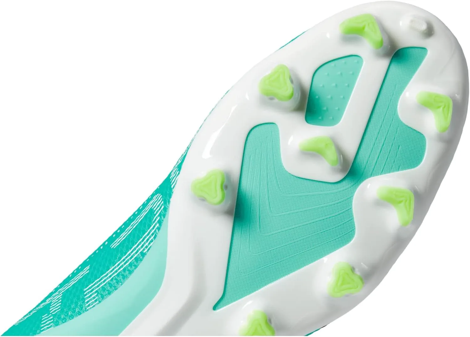 Футбольные бутсы Puma Mens Ultra Match FG, мятный/белый/желтый — фото 4
