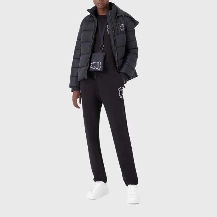 EMPORIO ARMANI Женские повседневные брюки темно-синего цвета — фото 4