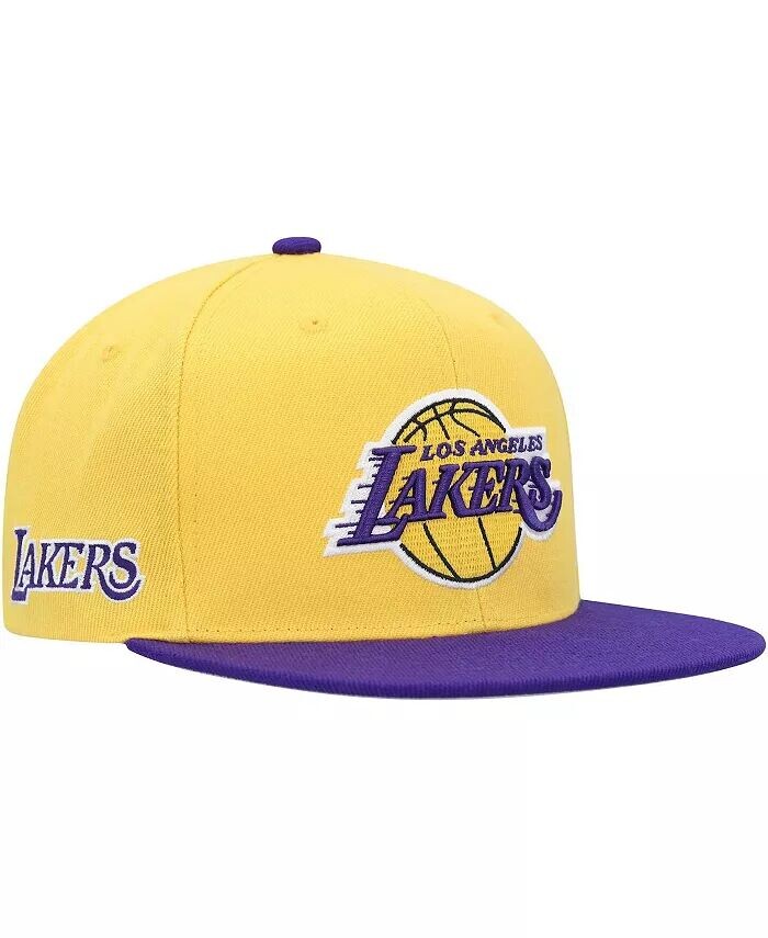 

Мужская золотисто-фиолетовая кепка Los Angeles Lakers Side Core 2.0 Snapback Mitchell & Ness, золотой