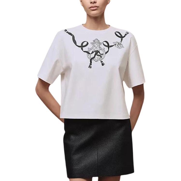 

Футболка Regular SS26 для женщин HERMES, белый