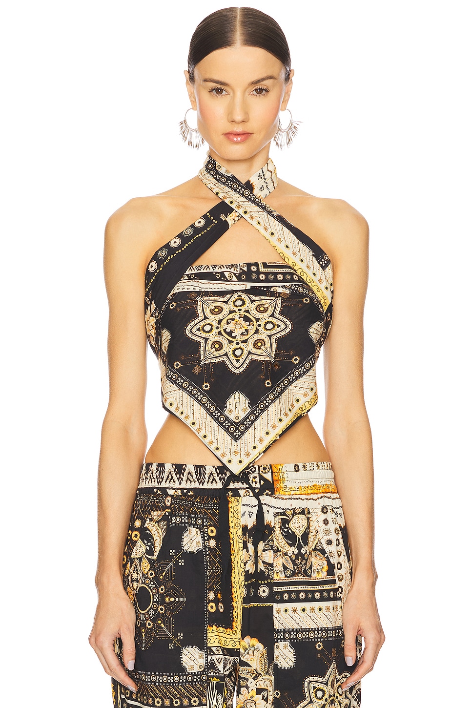 

Топ Feyza Isabel Marant Etoile, black & ochre