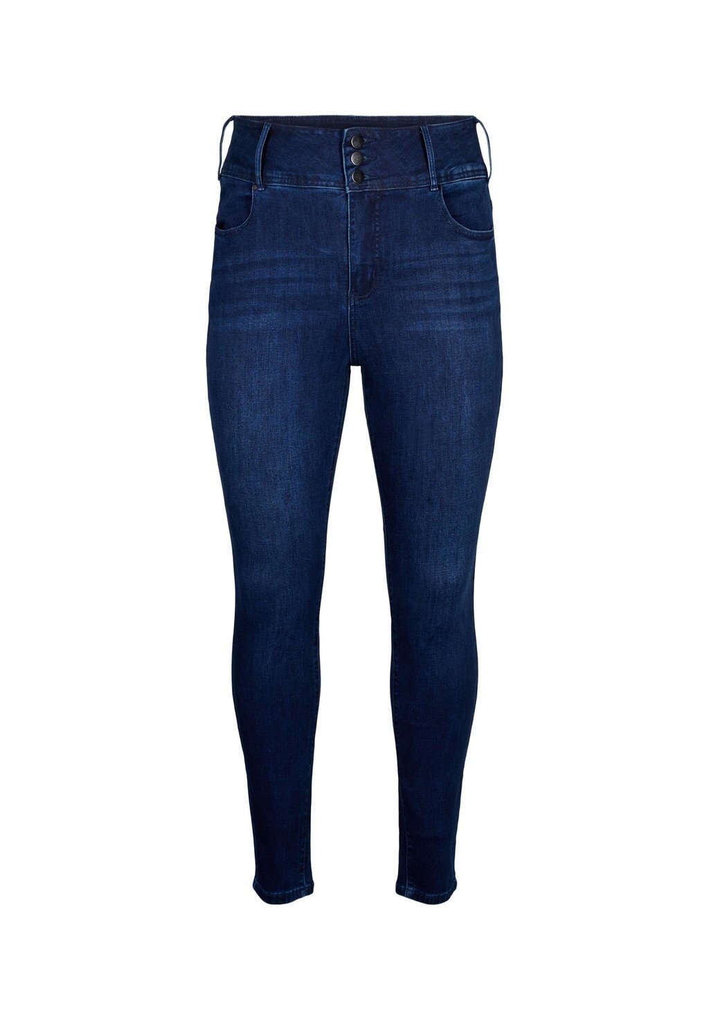 

Джинсы облегающие SUPER WITH EXTRA WAIST Zizzi, темно-синий деним