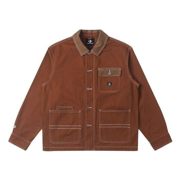 

Куртка skate jacket 'brown' Converse, коричневый