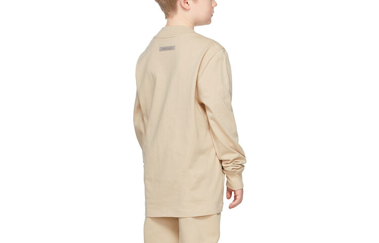 Детская футболка Fear Of God Essentials, бежевый — фото 2