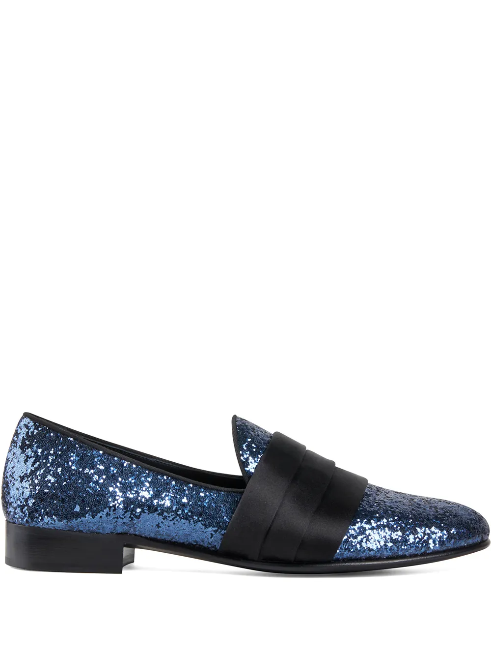 

Лоферы Patrick с пайетками Giuseppe Zanotti, синий