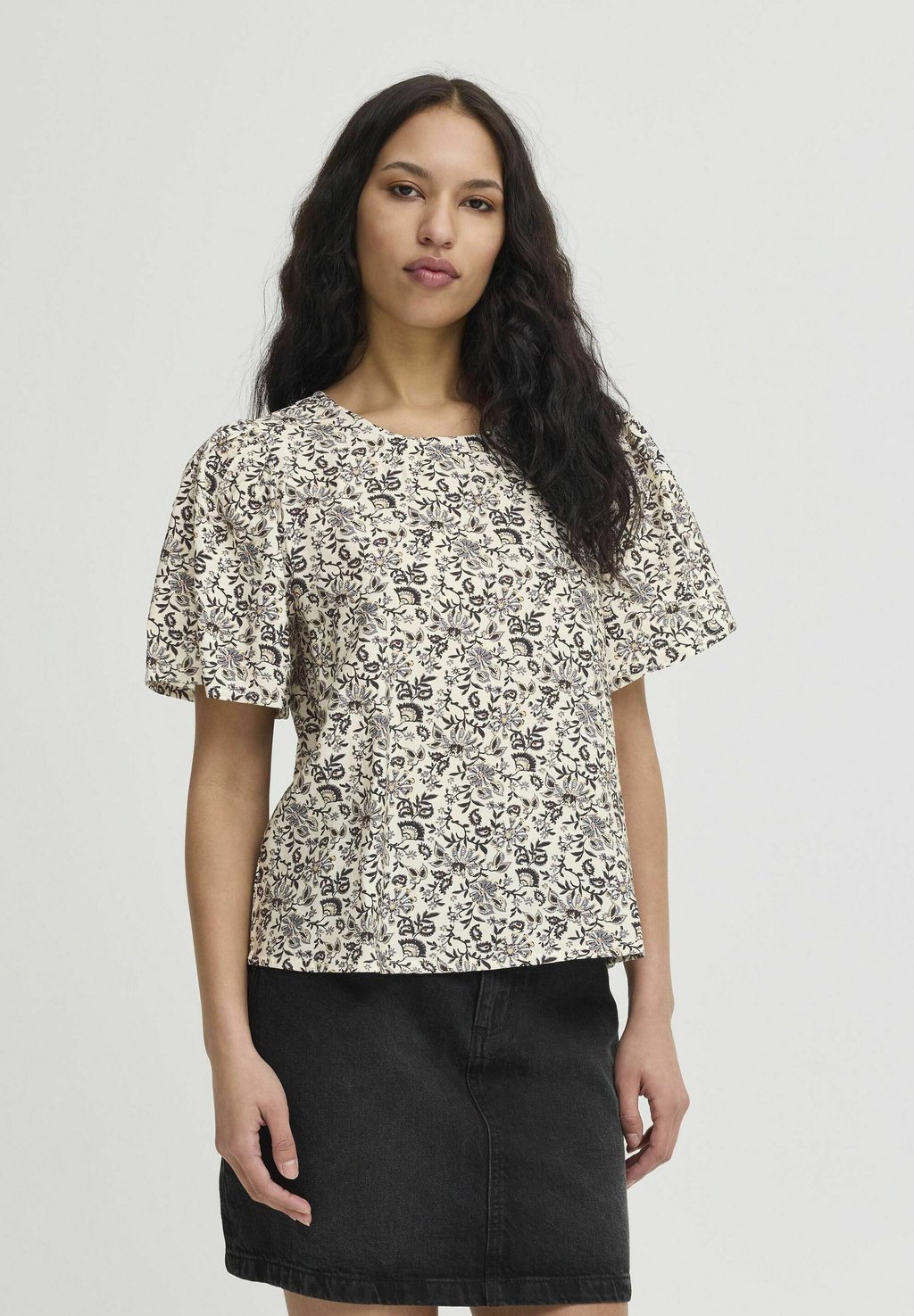 

Блуза IXHARPER - Print T-shirt ICHI, черный