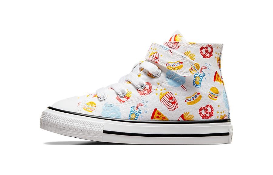 

Кроссовки Converse для малышей TD, Sail/Dark Team Red/Dark Smoke Gray/Metallic Gold Grain