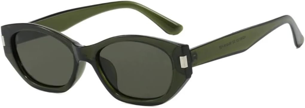 

Солнцезащитные очки с защитой UV400 | Цветные линзы, оправа «кошачий глаз» | Для женщин и мужчин, для занятий спортом на открытом воздухе и вождения DSVIGF, Green Green