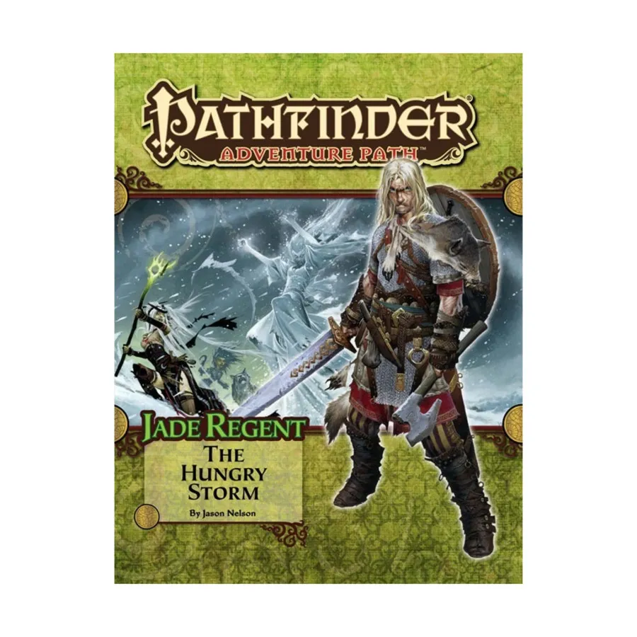 

#51 "Jade Regent #3 - The Hungry Storm", Pathfinder Roleplaying Game (1st Edition) - Adventure Path #031 - #060, мягкая обложка