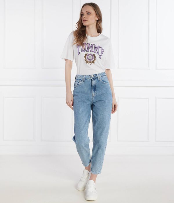 Кожаные кеды новые корзина Tommy Jeans, белый — фото 2