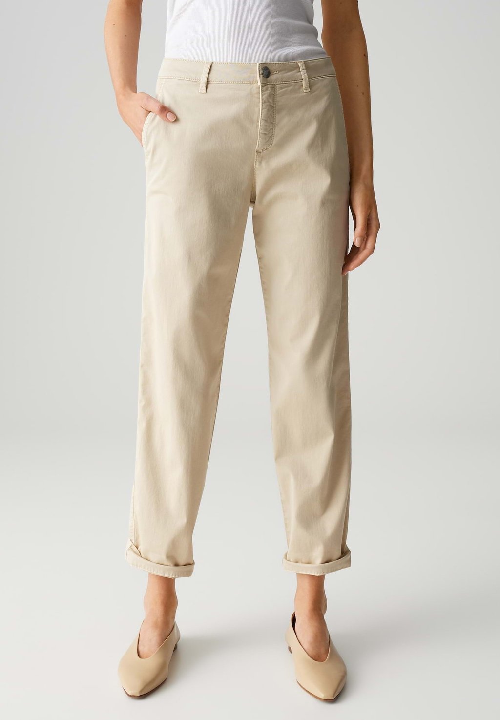 

Чиносы MID RISE RELAXED FIT ANKLE OPUS PANTS, бежевый