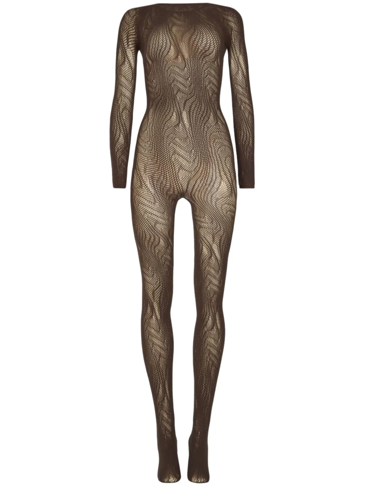 

Wolford комбинезон со змеиным узором, коричневый
